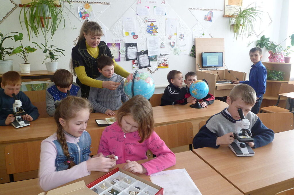 Children in classroom