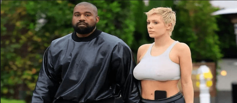 Bianca Censori with Kanye West