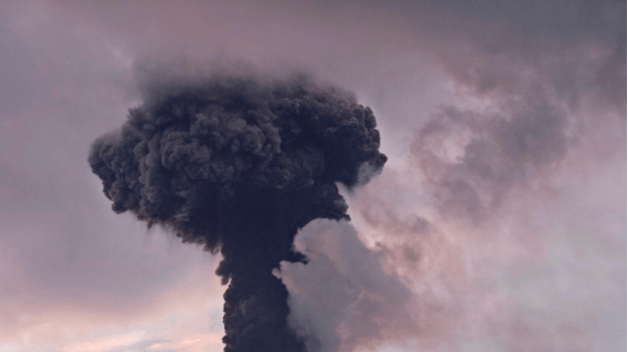 Mount Marapi volcanic eruption