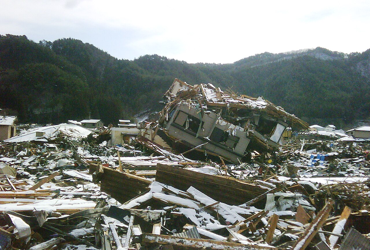 Japan earthquake wreckage